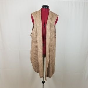 Women's Croft & Barrow Cardigan Vest Duster 3x